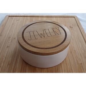 Rae Dunn pink "JEWELRY " trinket box